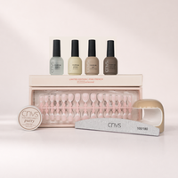 CNVS Nails Short Almond Pink French Nails