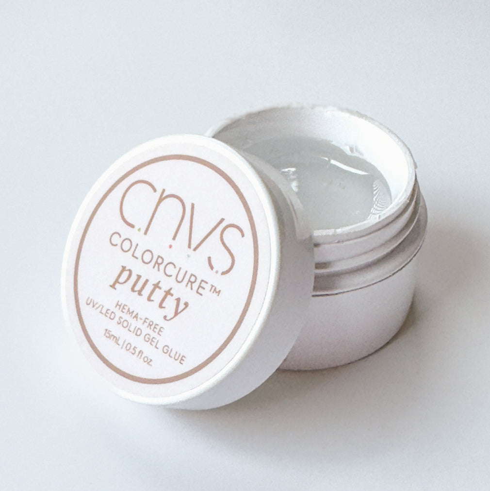 Colorcure™ Putty Gel Nail Glue for nail application by CNVS Nails