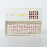 CNVS Nails short square pink french tip press-on gel nail extensions