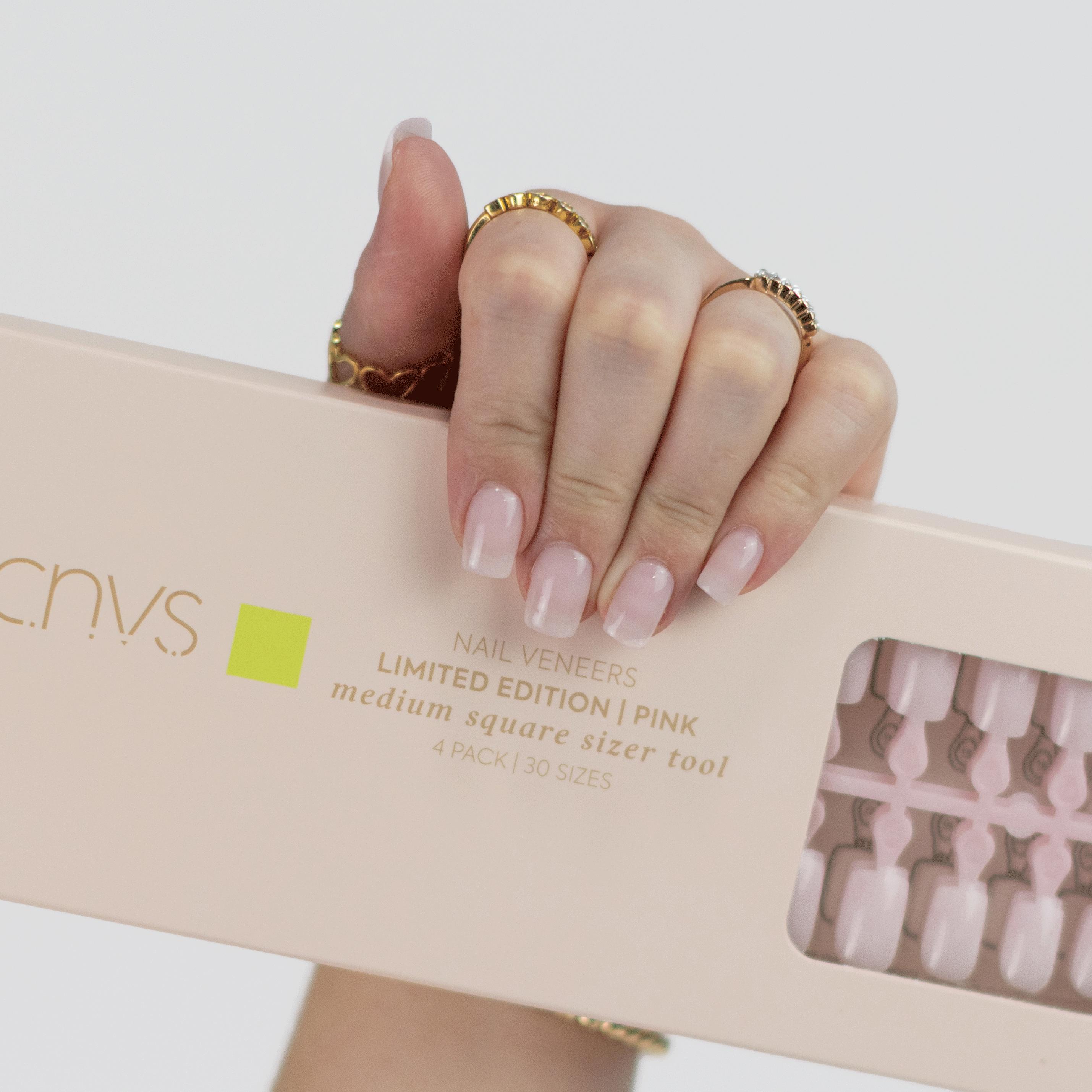 CNVS Nails Sizer Tool | Custom-Fit Gel Nail Extensions, 30 Sizes