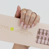 Limited Edition Pink Medium Square Nail Sizer Tool with usable nails by CNVS Nails