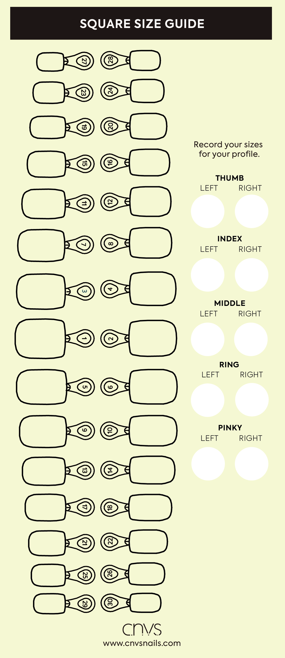 Quick Start Bundle Square Medium - CNVS Nails